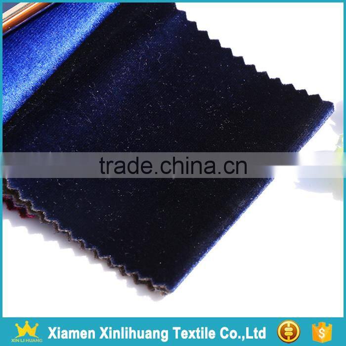 2017 New Arrival High Quality Warp Knitted 100% Polyester Spun Velvet Fabric