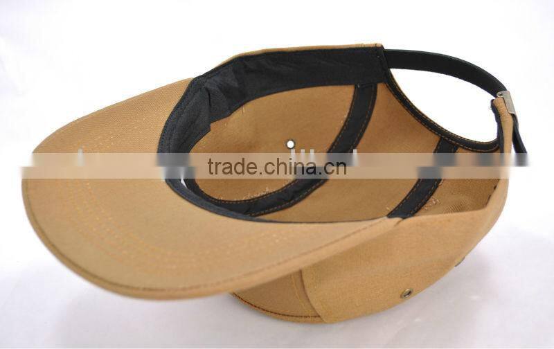 Flat brim old school rust 5 panels baseball plain strp back hats