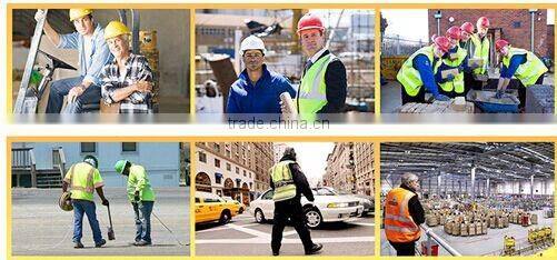 High quality night visible reflective warning vests for construction