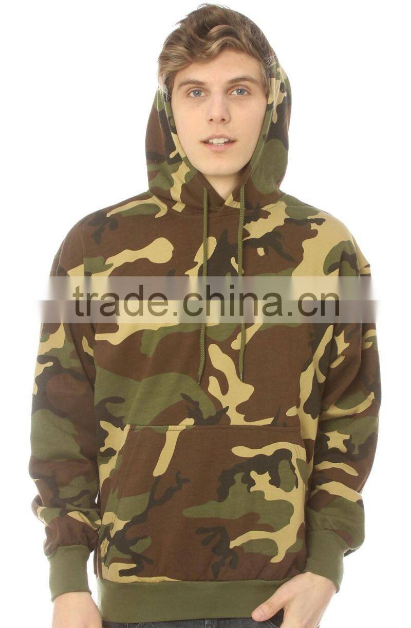 woodland winter men jacket camo hoodie relaxed fit polyester cotton fleece pullover hoodie wholesale custom woodland hoodies