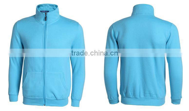 Wholesale high quality Mens stand collar zipper jacket without hood top selling