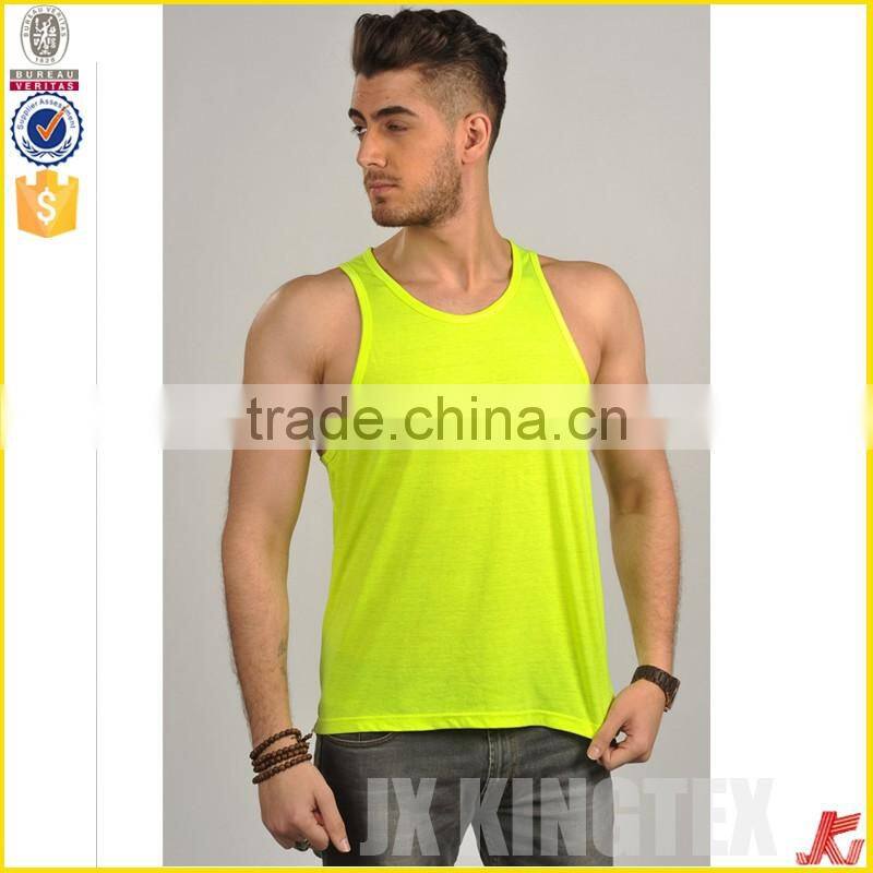 mens wholesale blank lycra tank top cheap