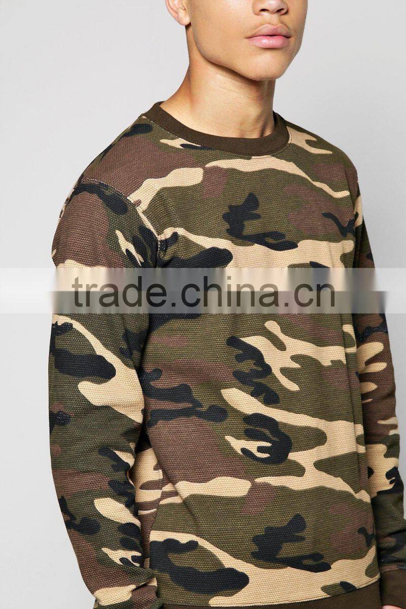custom boys camo printing tracksuit for men sportswear