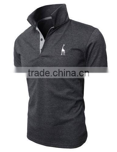 Promotional custom embroidered logo and printing polo shirt 100% cotton