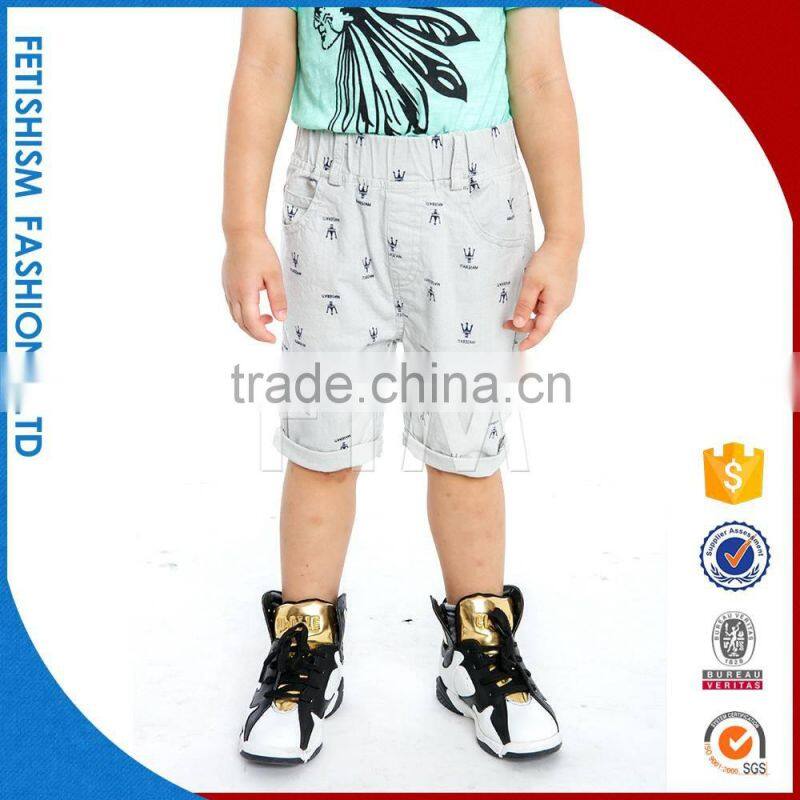 Popular Wholesale custom fabric cotton football short mesh summer cheap boys shorts pull on pattern