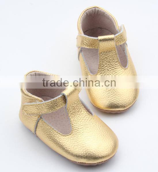 Popular anti-skid handmade soft leather baby shoes