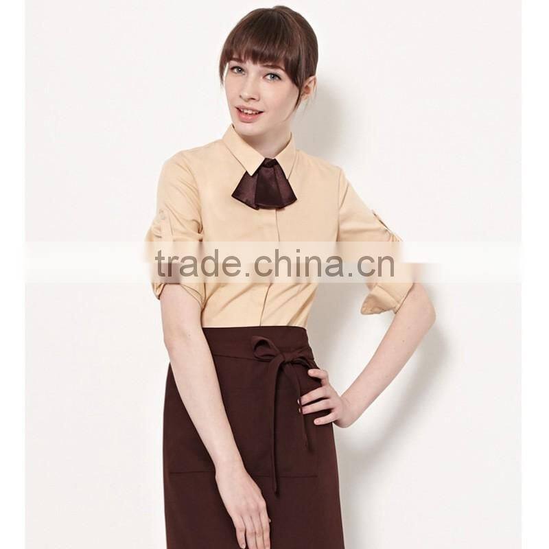 Chinese Restaurant Uniform Design Western Bar Waiter Hostess Uniform