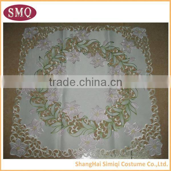 100% polyester hot selling new design embroidery trendy tablecloths