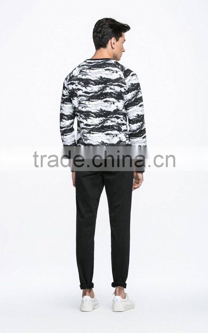 mens full printing marble crewneck heavy sweatshirts/hoodies clothes