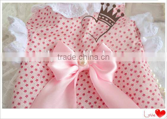 EN 71 Dog Clothing light pink and blue dog dress for dogs