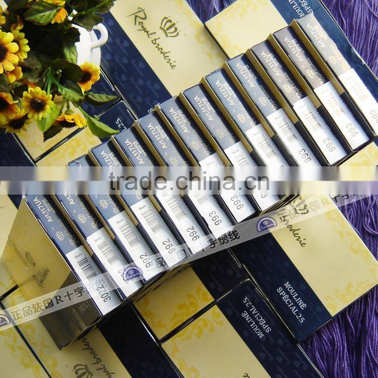 Wholesale cross stitch cotton thread similar DMC thread floss skein cotton 1box = 12 pieces