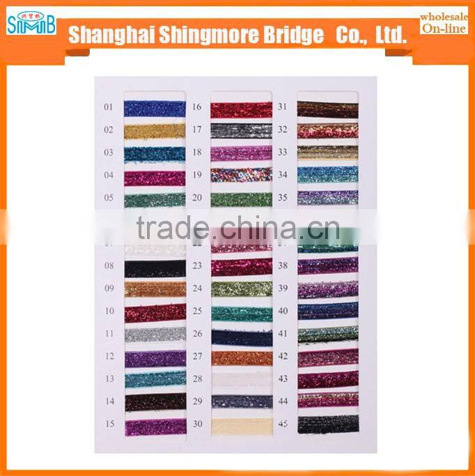 Textile factory direct wholesale lurex metallic satin ribbon for garment accessories, gift craft packing and decoration