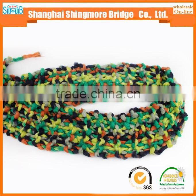 China novelty yarn manufacturer hot wholesale chunky yarn acrylic for knitting scarf