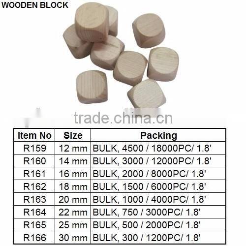 12PCS COLOR WOODEN DICE