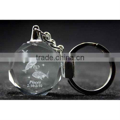 high quality crystal Football key chainwith souvenir gift