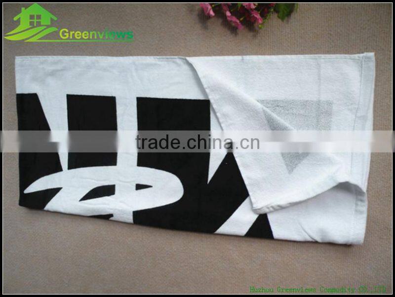 Promotional beach towel organic cotton towel printed beach towel cutom