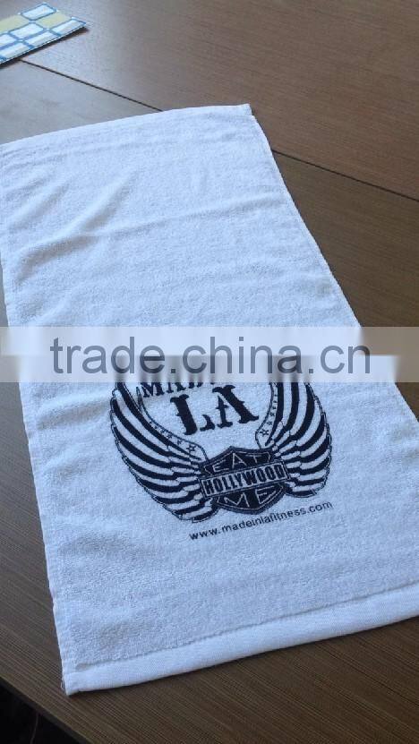 100%cotton custom printed sports towel fitness towel