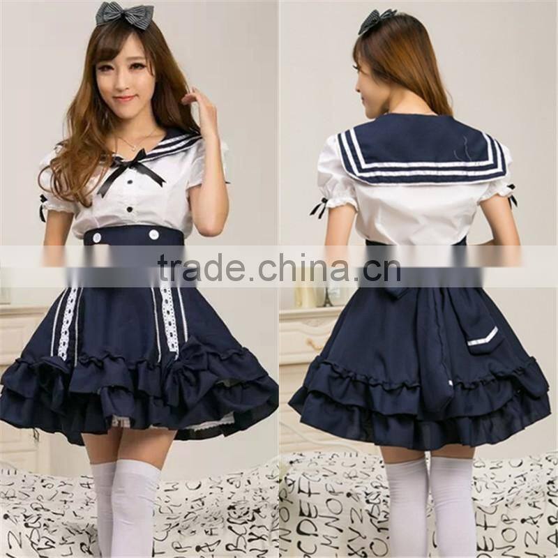 white and black irregular long Witch Costume Cosplay dress for Halloween costumes