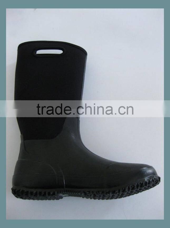 children's neoprene ankle high rubber rain boots