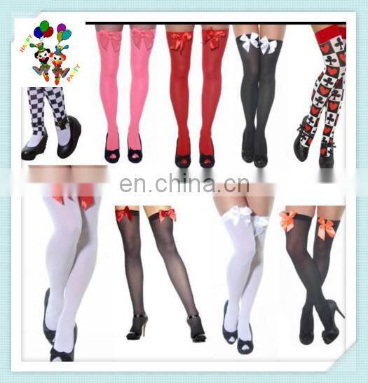 Fancy Dress Costume Accessory Hold Up Ladies Sexy Stockings with Bow HPC-1876