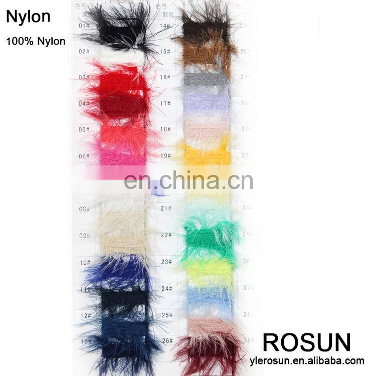 Acrylic / Artificial Mohair / Crimp beads / Nylon Colour atla