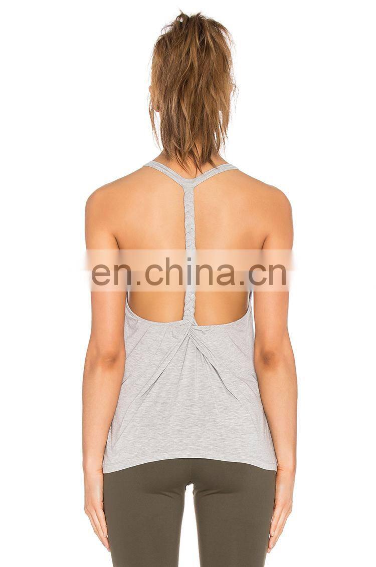 2017 wholesale custom made sexy cotton women stringer tank top