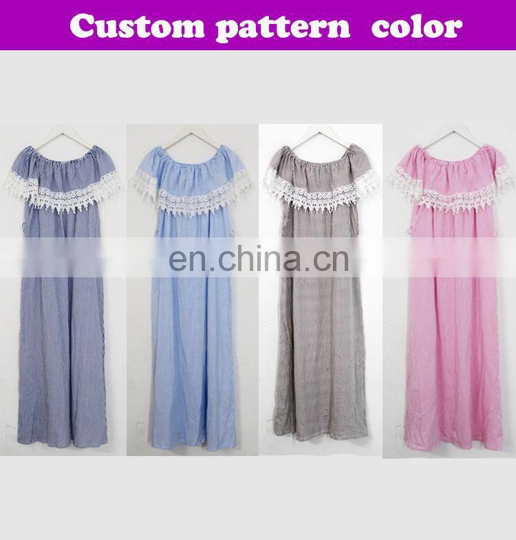 Hot selling wholesale african lace mommy and me maxi dress styles women dresses