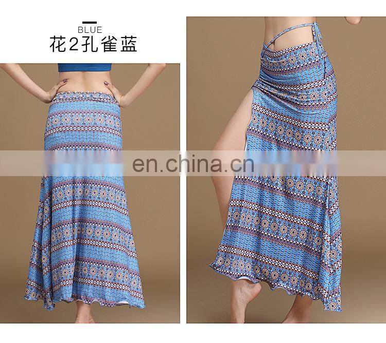 Q-6064 Arabic long sexy belly dance skirt