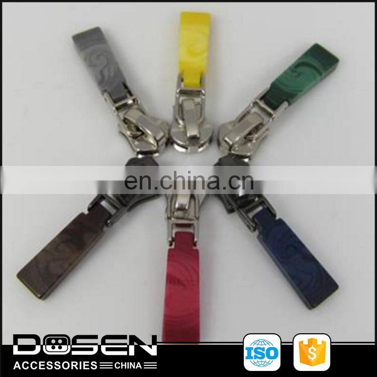 Colorful Zipper Head Metal Zipper Slider Custom Zip Pull For Clothing Bag Handbags Backpack Zipper Accessories