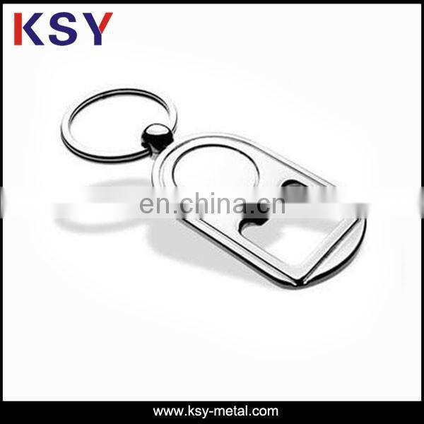 Hop sell custom metal bottle opener keychain with engrave logo