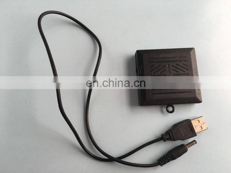 t-shirt EL panel with wireless lithium USB rechargeable inverter sound active