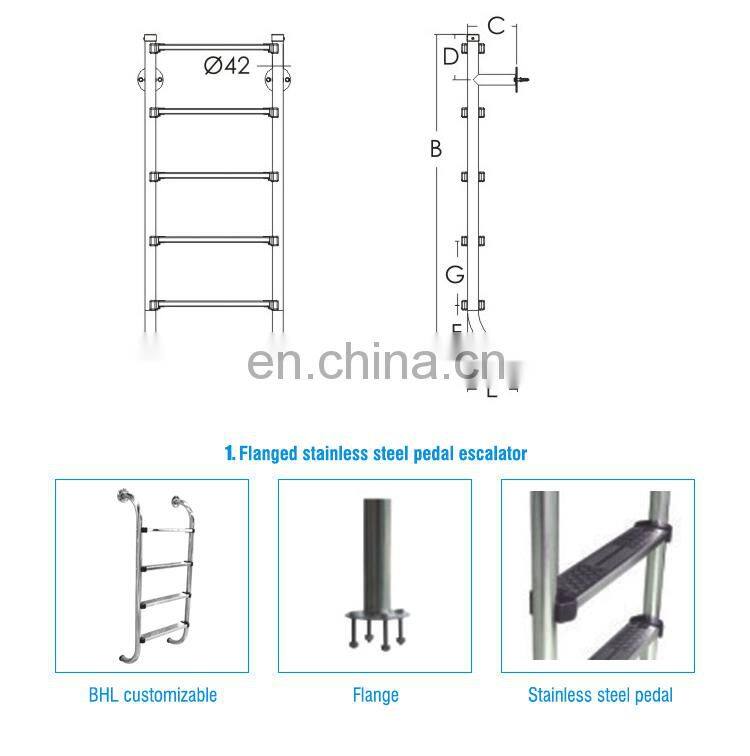 2019 Hot Selling Durable BHL Series Ladders For Swimming Pool