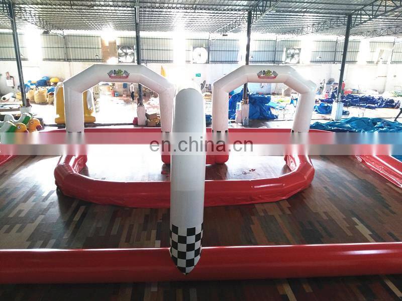 Portable Outdoor Inflatable Sport Game Zorb Ball Go Kart Inflatable Race Track