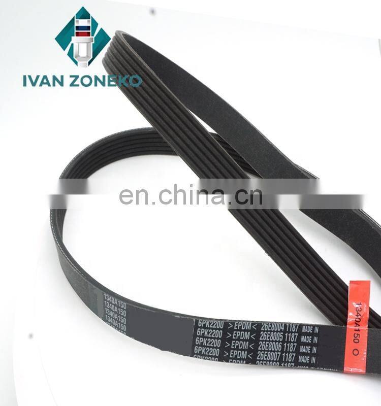 Hot Sell V-Ribbed Belt Crankshaft Pulley Belt 1340A150 For Mitsubishi ASX Outlander III Lancer ASX SUV 2-2.4L V6 V8