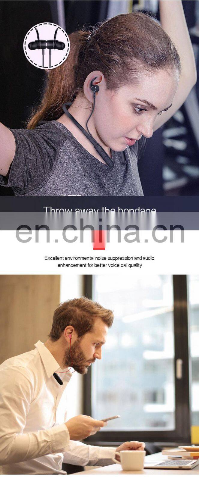 2020 New Sport Fitness Wireless Earbuds Gaming Headset Wireless Headphone Earphone Waterproof Bluetooth Neckband Headphones