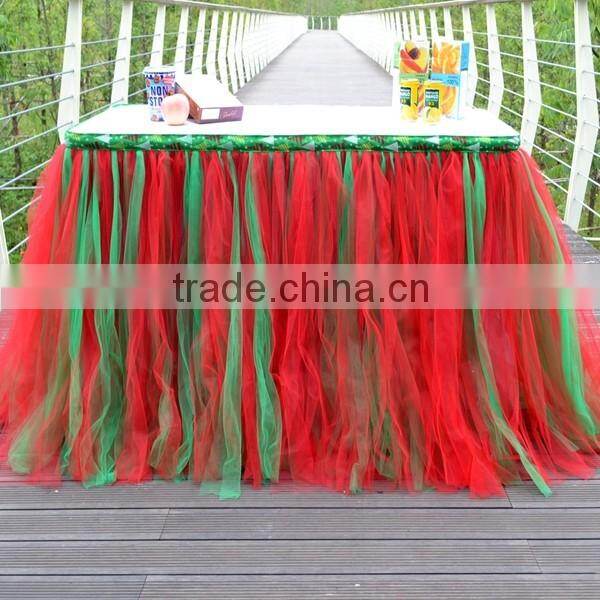 Slumber Party Tutu Tulle Table Skirt Cover Purple SD103