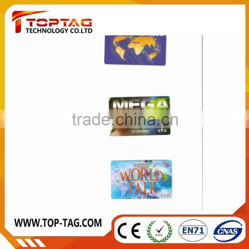 Custom shape scratch PVC card / calling card / VIP membership card