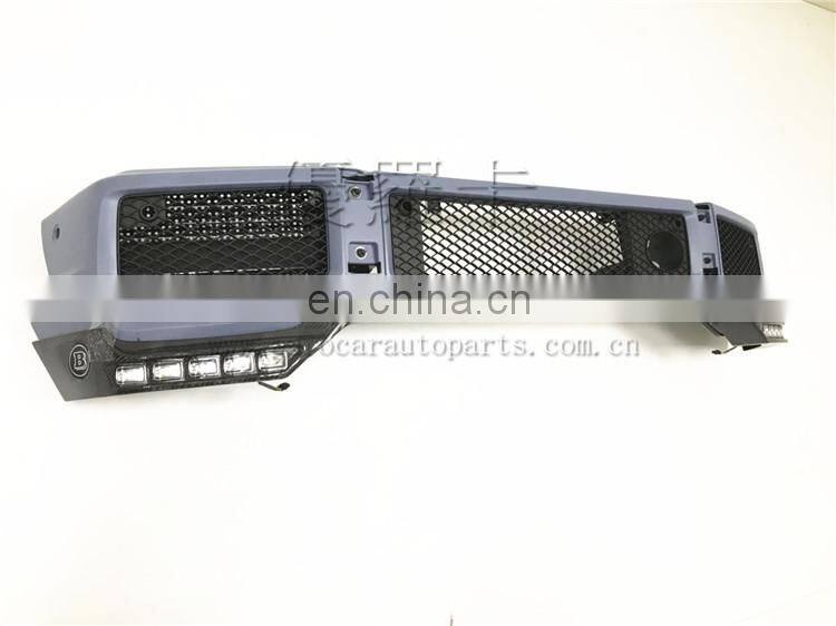 G63 carbon finber front lip fit for G class w463 G63 G65 G500 carbon front skirt with led and B logo