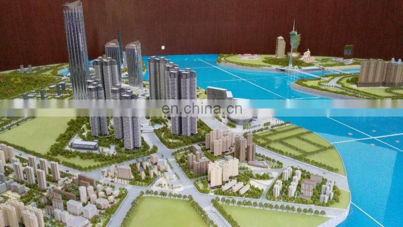 attractive city planning model , polishing machine 3d building model