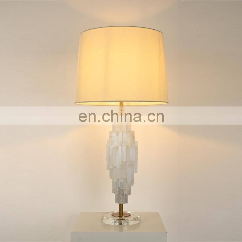 Selenite crystal kandelaar bruiloft art bird table lamps big modern table lamp