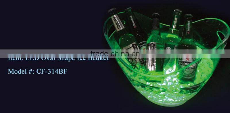 led lighting belvedere vodka bottle ice bucket factory price