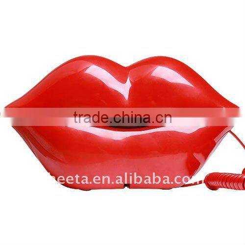 Red Lip Telephone For Home , Stock Lip Shape Telephone