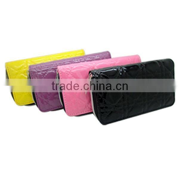 9pcs stainless steel manicure set shining colorful pouch luxury manicure set