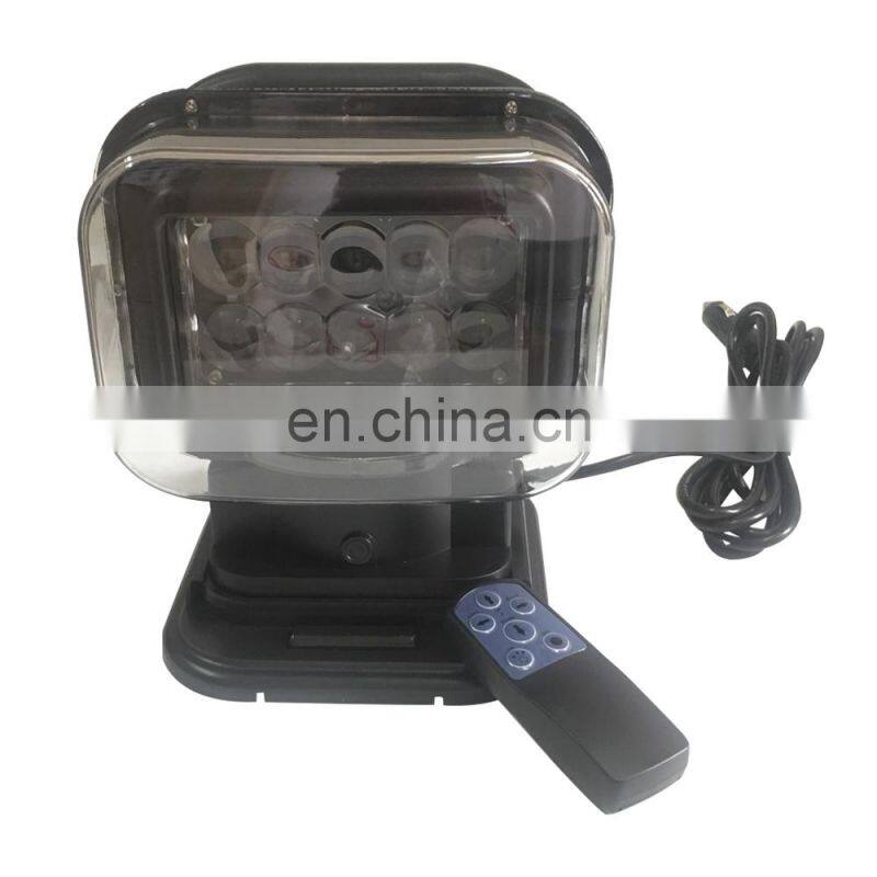 LED523 spot /8 plastic black white Led lighting 50W LED work light 50w 12V/24V DC IP68 led lamp wireless remote control white