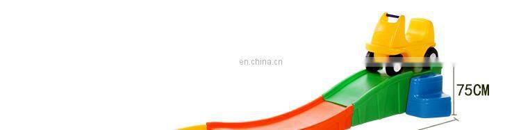 good quality Children cheap kindergarten plastic ride on toy cars track roller coaster three-stage scooter plastic car for baby