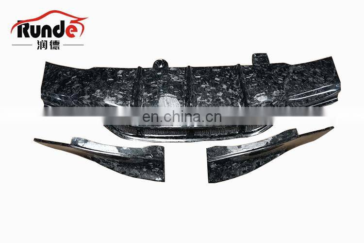 Runde PSM Style Body Parts Carbon Fiber Material Rear Lip Diffuser For Mercedes-Benz W205 C63S coupe rear lip diffuser