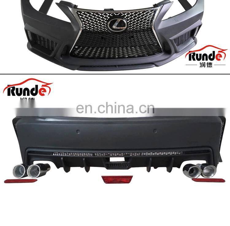 Runde ABS Material Modified V-Vision Style IS300 Body Kit For 2006-2012 Lexus IS250 Front Bumper Rear Bumper Side Skirt Body Kit