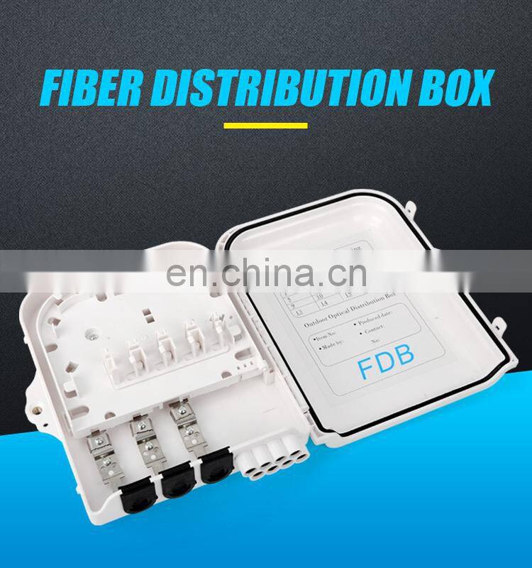 IP65 8 core CTO white nap ftth fiber distribution box PLC splitter box