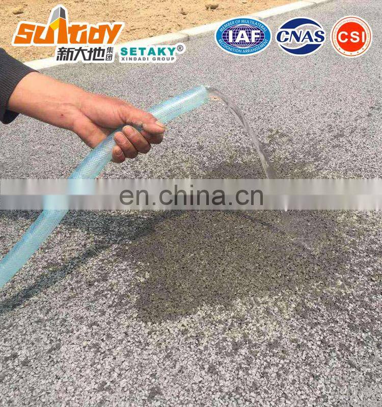 colorful permeable concrete for stadium/square/cycle track/bikeway