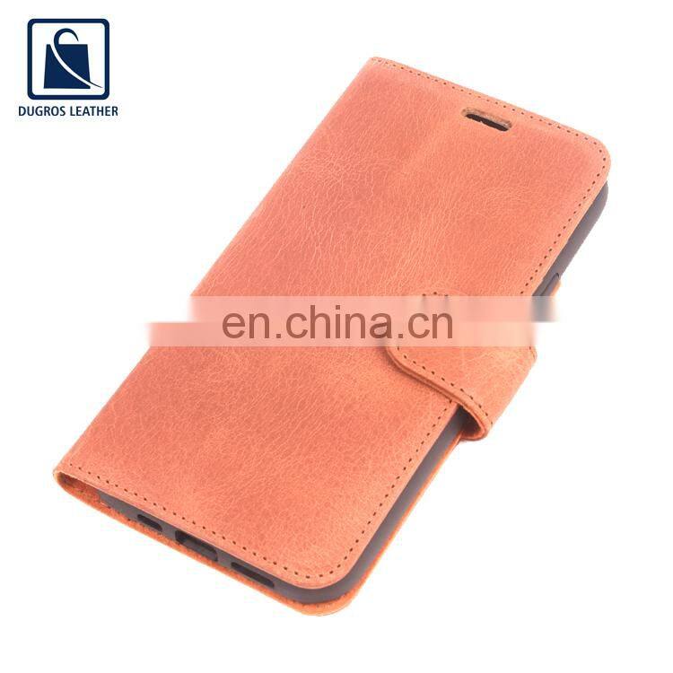 Nickle Fitting Matching Stitching Fashion Style Hot Selling High Quality Genuine Leather Phone Cover from Indian Exporter